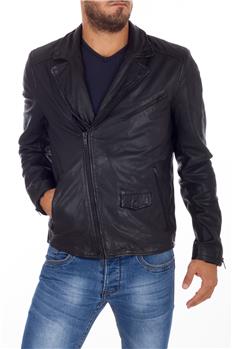 Superdry giubbotto pelle NERO