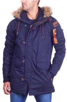 Parka superdry cappuccio BLU