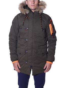 Parka superdry cappuccio VERDE