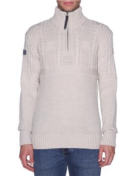 Maglia trecce jacobh superdry ECRU
