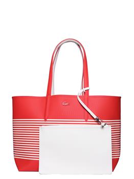 Borsa lacoste donna shopping BIANCO E ARANCIO