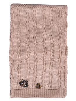 Sciarpa twin set treccia BEIGE