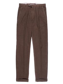 Pantalone re-hash mucha cotone PIEDE POOL BEIGE ROSSO BLU