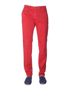 Jeckerson chino uomo satin ROSSO