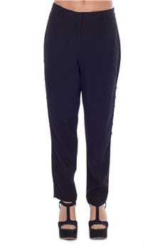 Pantalone twin set pizzo nero NERO