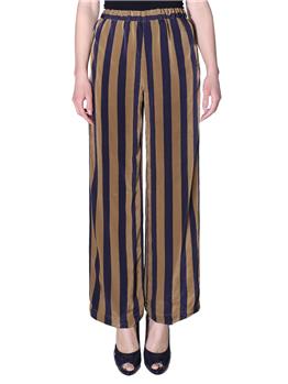 Pantalone aspesi donna rigato SENAPE E VIOLA
