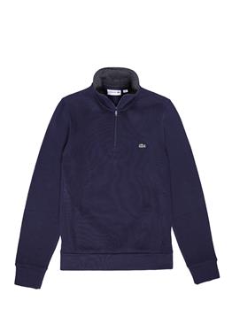 Maglia lacoste 1/2 zip BLU Y7