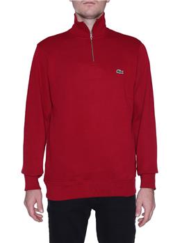 Felpa lacoste mezza zip BORDEAUX