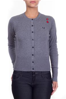 Cardigan fred perry cuori GRIGIO CHIARO Y7