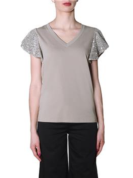 Blusa manila grace scollo v BEIGE