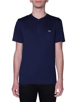 T-shirt lacoste 3 bottoni BLU