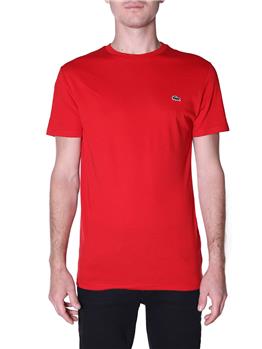 T-shirt lacoste cotone pima ROUGE