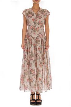 Twin set abito lungo a fiori ROSA