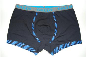 Boxer gallo tinta unita BLU