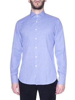 Camicia golf by montanelli BIANCO E BLU Y1