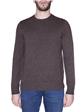 Maglia golf giro collo MARRONE MELANGE