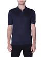 Polo golf by montanelli seta BLU