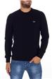 Maglia lacoste uomo giro collo NERO