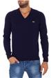 Maglia lacoste scollo v uomo BLU