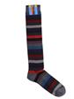 Calza gallo uomo lunga riga PIRITE/BLU
