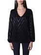 Blusa manila grace scollo v NERO