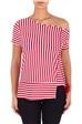 T-shirt manila grace jersey BIANCO E ROSSO