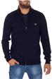 Maglia full zip fred perry BLU
