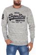 Superdry felpa scritte uomo GRIGIO CHIARO