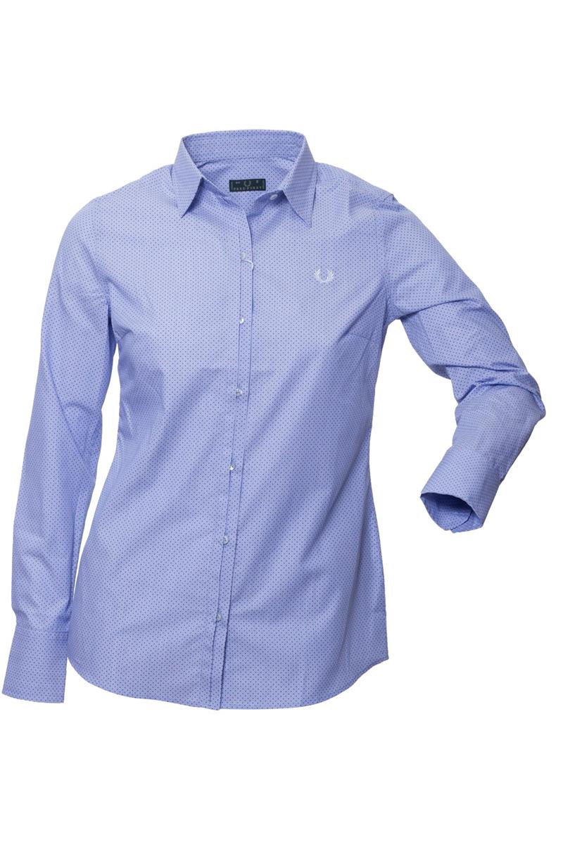 Camicia fred perry pois CELESTE CHIARO I4