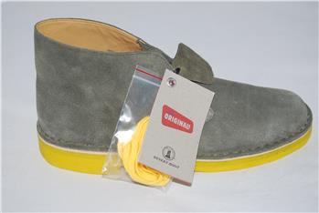 Clarks desert boot pelle GRIGIO SUOLA GIALLA - gallery 2
