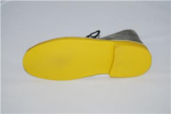 Clarks desert boot pelle GRIGIO SUOLA GIALLA - gallery 3