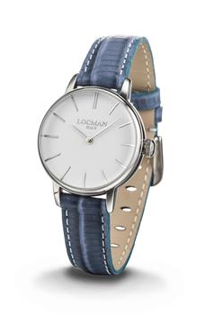 Locman 1960 donna classico ACCIAIO QUADRANTE BIANCO