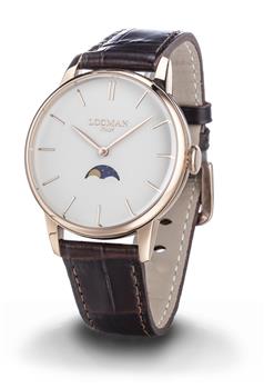 Locman 1960 fasi lunari PANNA CINTURINO MARRONE - gallery 2