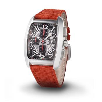 Locman crono vision QUADRANTE NERO CINTURINO ROSSO