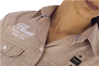 Camicia blauer donna BEIGE - gallery 7