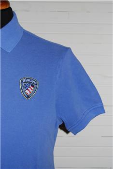 POLO BLAUER CON STEMMA CELESTE CHIARO E1 - gallery 2