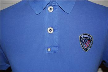 POLO BLAUER CON STEMMA CELESTE CHIARO E1 - gallery 4