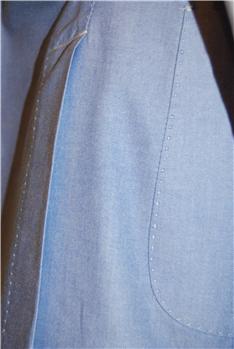 GIACCA UOMO OXFORD CON TOPPE CELESTE CHIARO E1 - gallery 6