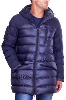 Piumino colmar lungo cappuccio BLU Y7