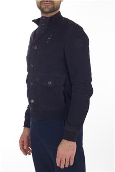 Giubbino blauer camoscio BLU