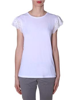 Tnin set t-shirt mezza manica BIANCO