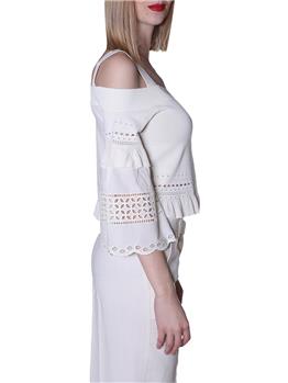 Maglia twin set spalline NEVE