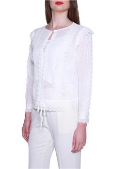 Blusa twin set ricamata NEVE - gallery 3