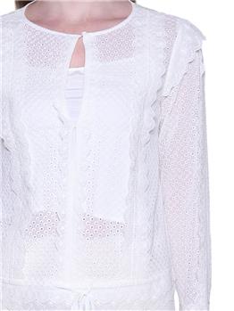 Blusa twin set ricamata NEVE - gallery 5