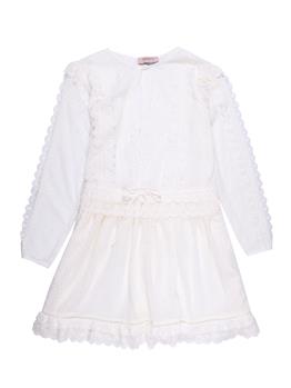 Abito twin set ricamato NEVE