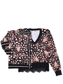 Maglia twin set classica FANTASIA FIORI