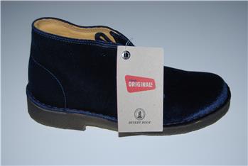 Clarks desert boot velluto BLU - gallery 3