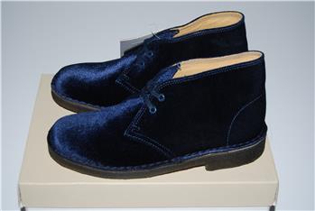 Clarks desert boot velluto BLU - gallery 7