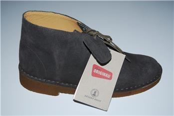 CLARKS DESERT BOOT PELLE GRIGIO SCURO Q3 - gallery 2