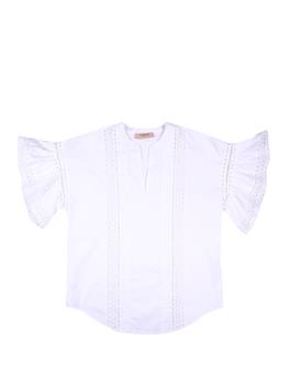 Blusa twin set classica BIANCO OTTICO P1